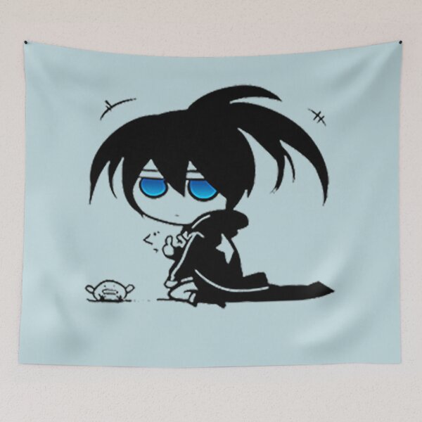 Aperçu de l'œuvre Chibi tireur de roche noire créée et vendue par BreannaKi.