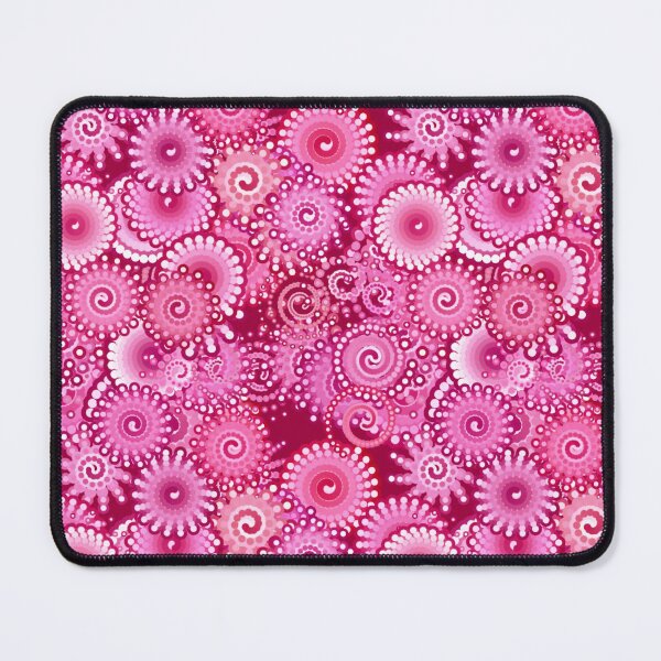 Item preview, Fractal Swirl Pattern, Magenta, Pink and Burgundy designed and sold by Marymarice.