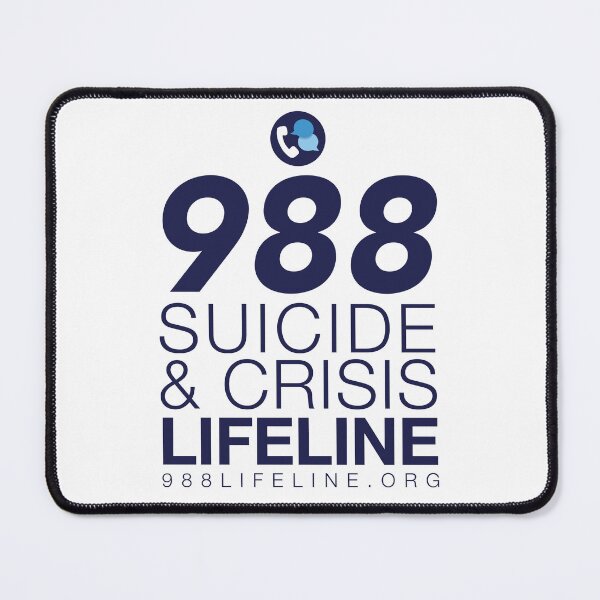 Item preview, 988 Suicide & Crisis Lifeline Art - Suicide Prevention Poster, Shirt, Hat, Sticker Decor designed and sold by Healthy Mind Art.