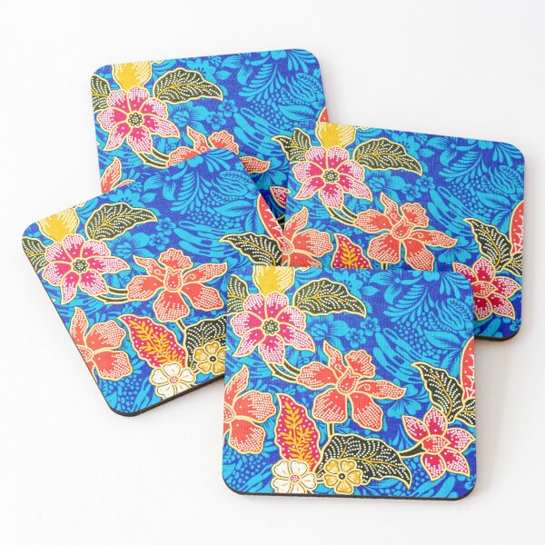 Item preview, Blue red flowers designed and sold by Zip-Zup.