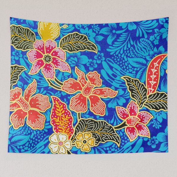Item preview, Blue red flowers designed and sold by Zip-Zup.
