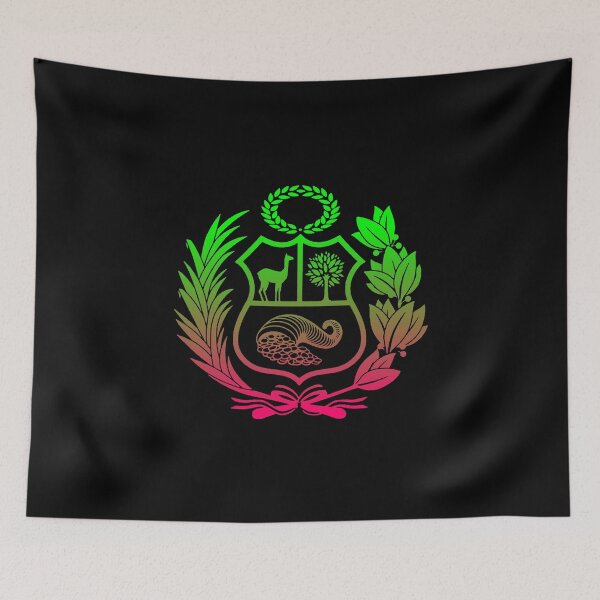 Item preview, Shield Peru green-fuchsia designed and sold by Betuzo.
