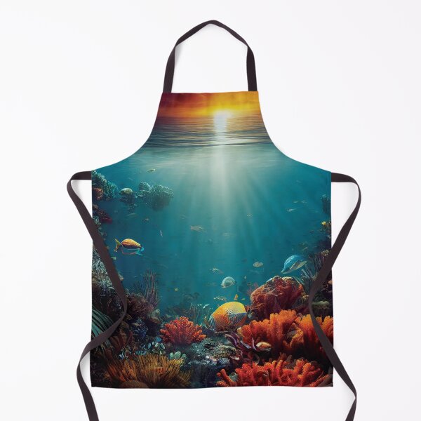 Item preview, Tropical Tidepool Filled With Fish & Coral At Sunset designed and sold by tronictees.