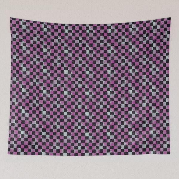 Item preview, Purple and Gray Textured Checkered Pattern designed and sold by Saanis.