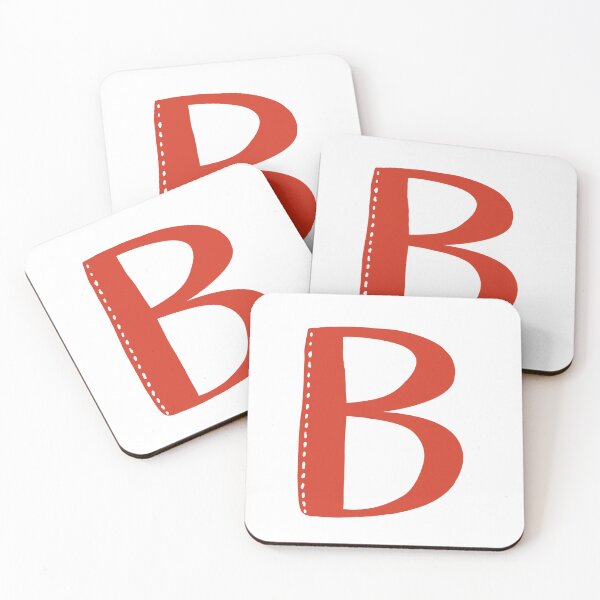 Item preview, Letter B Red initial monogram alphabet B capital designed and sold by Antique-Gifts.