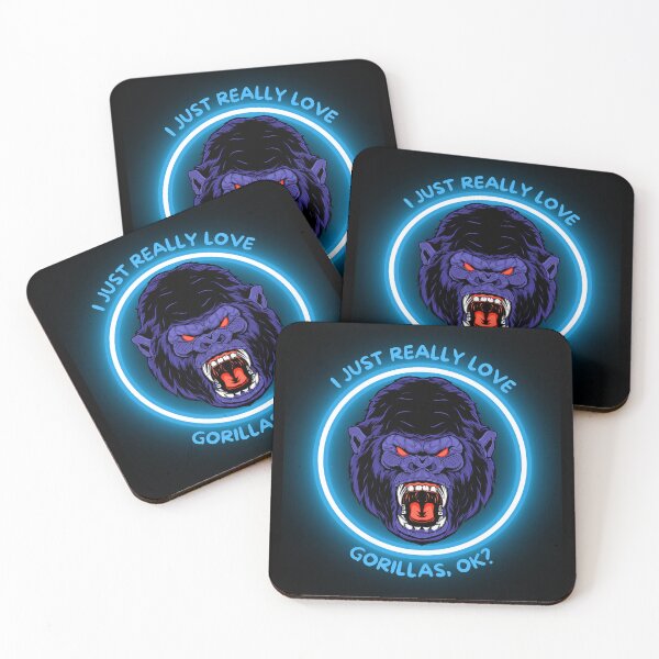 Item preview, I Just Really Love Gorillas designed and sold by The Love Quill.