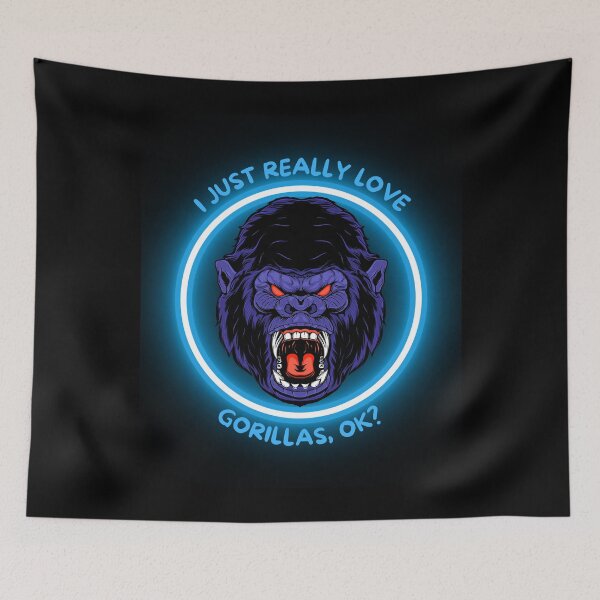 Item preview, I Just Really Love Gorillas designed and sold by The Love Quill.