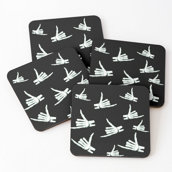 Item preview, Spooky Skeleton Hand Aesthetic Tiles Green designed and sold by Vedeme.