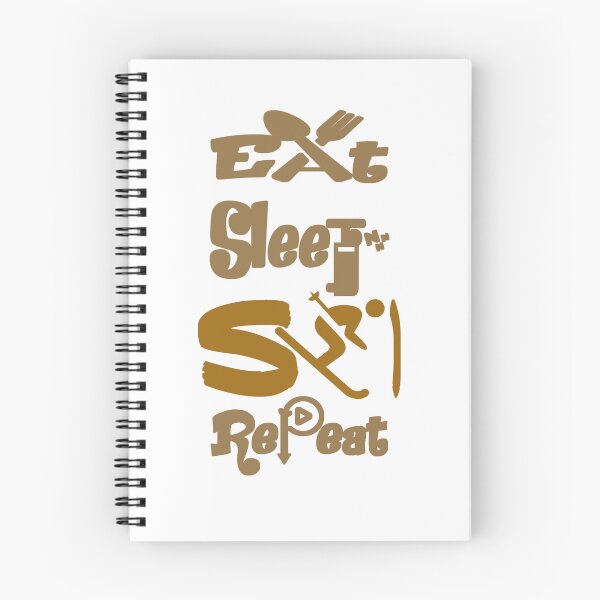 Item preview, Eat sleep ski repeat, designed and sold by Chakilogy.