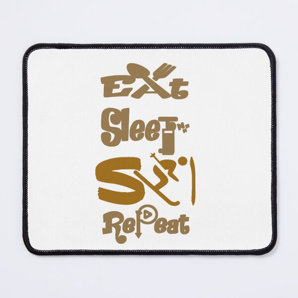 Item preview, Eat sleep ski repeat, designed and sold by Chakilogy.