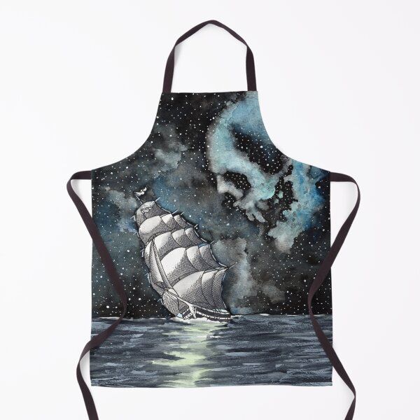 Item preview, haunted skull and clipper ship designed and sold by MarkADArt.