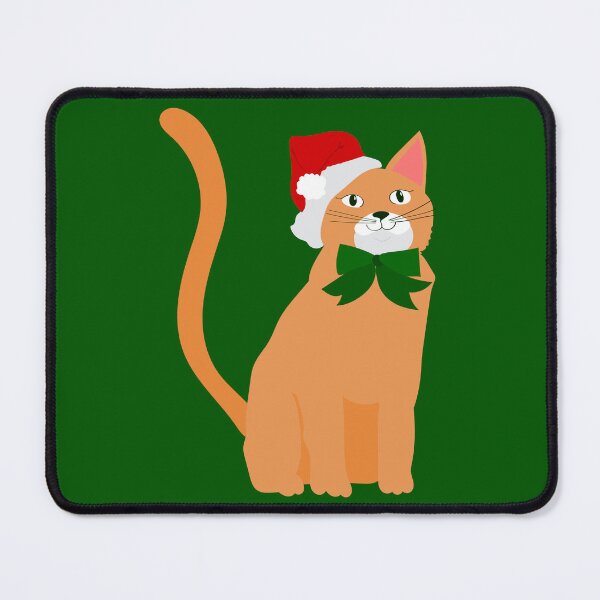 Item preview, christmas santa claus hat orange cat designed and sold by Gossip Rag.