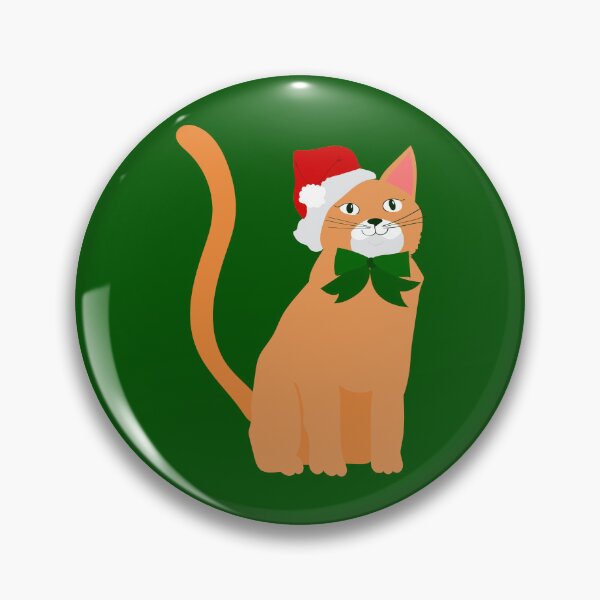 Item preview, christmas santa claus hat orange cat  designed and sold by Gossip Rag.