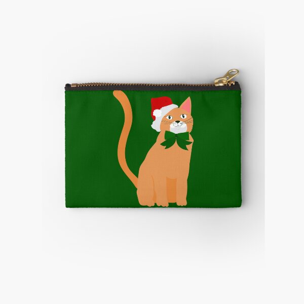 Item preview, christmas santa claus hat orange cat  designed and sold by Gossip Rag.