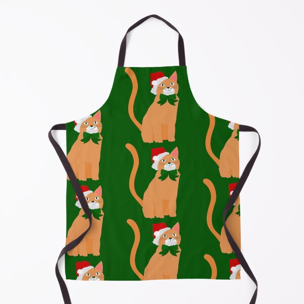 Item preview, christmas santa claus hat orange cat  designed and sold by Gossip Rag.