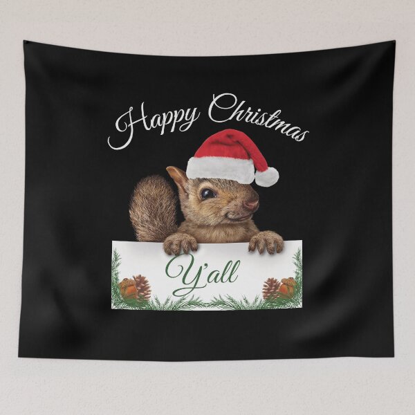 Item preview, Cute Squirrel Happy Christmas designed and sold by Betsytiptoe.