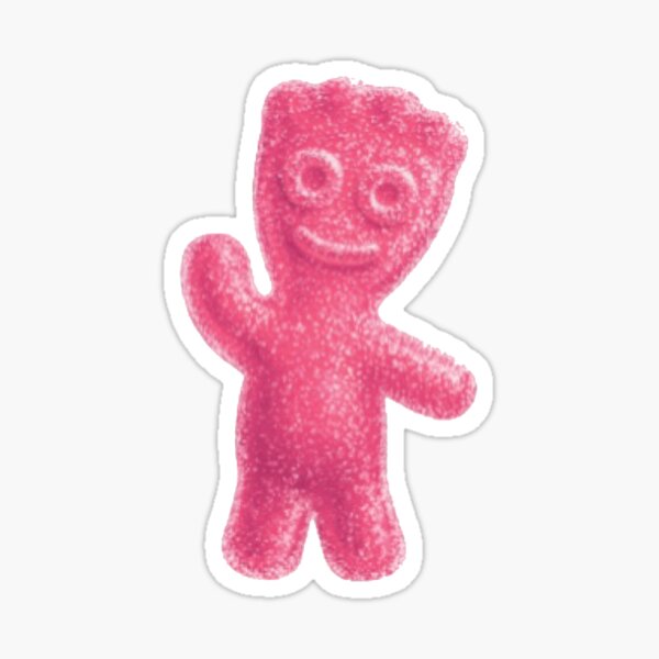 "Pink Sour Patch Kid" Sticker for Sale by Jillyjucie Redbubble