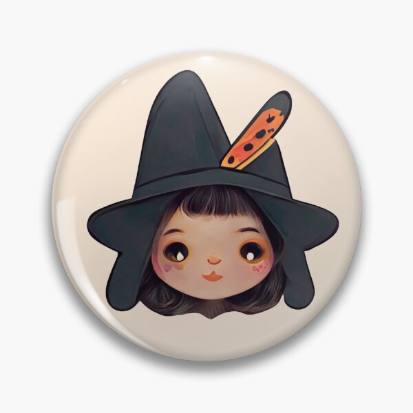 Item preview, Cute Kawaii Witch (Kawaii style)  designed and sold by nickibaber.