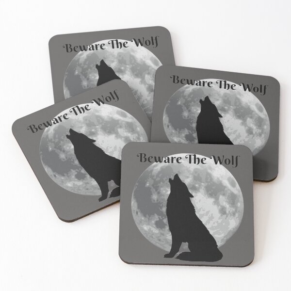 Item preview, Beware the wolf, howling at the scary moon designed and sold by AspectArtWorks.