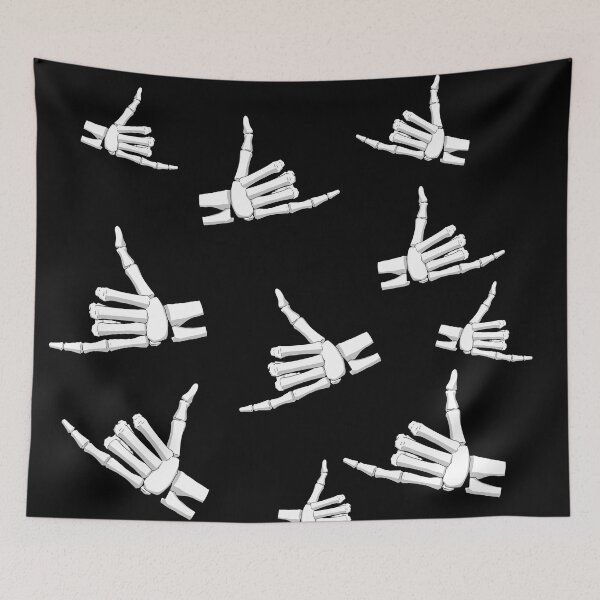 Item preview, Spooky Skeleton Hand Aesthetic Tiles designed and sold by Vedeme.