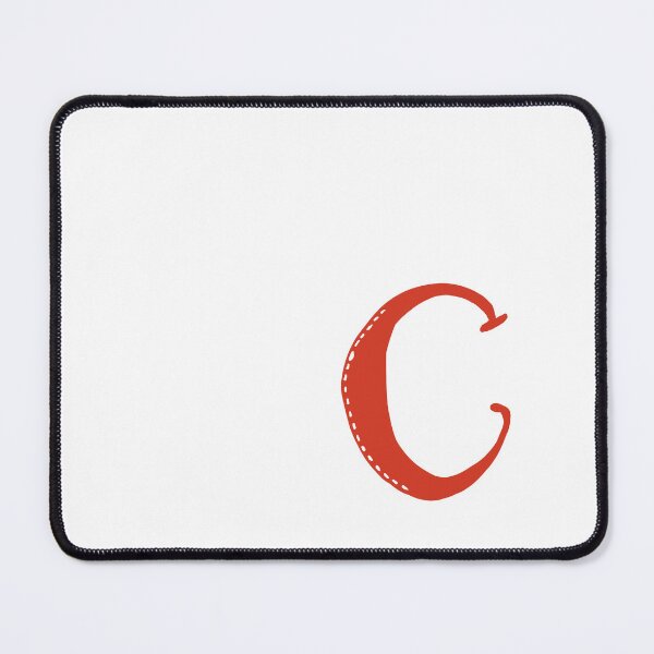 Item preview, Letter C Red initial monogram alphabet capital c designed and sold by Antique-Gifts.