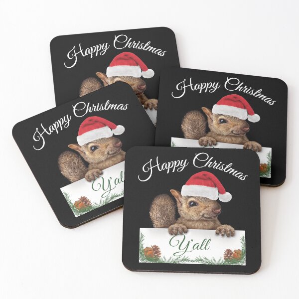 Item preview, Cute Squirrel Happy Christmas designed and sold by Betsytiptoe.