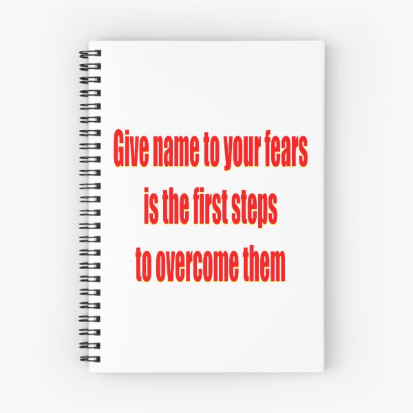 Item preview, Give name to your fears motivational lines designed and sold by hcarts.