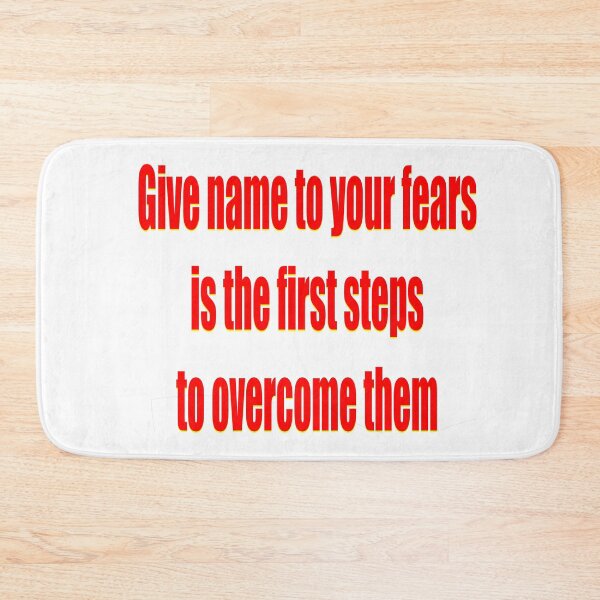 Item preview, Give name to your fears motivational lines designed and sold by hcarts.