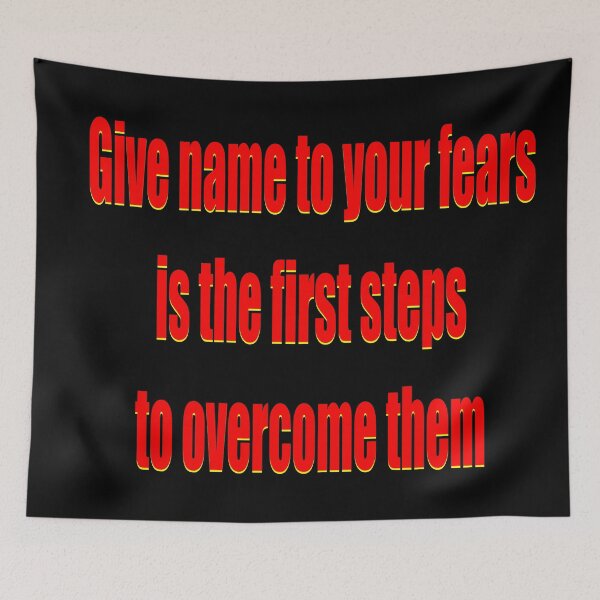 Item preview, Give name to your fears motivational lines designed and sold by hcarts.