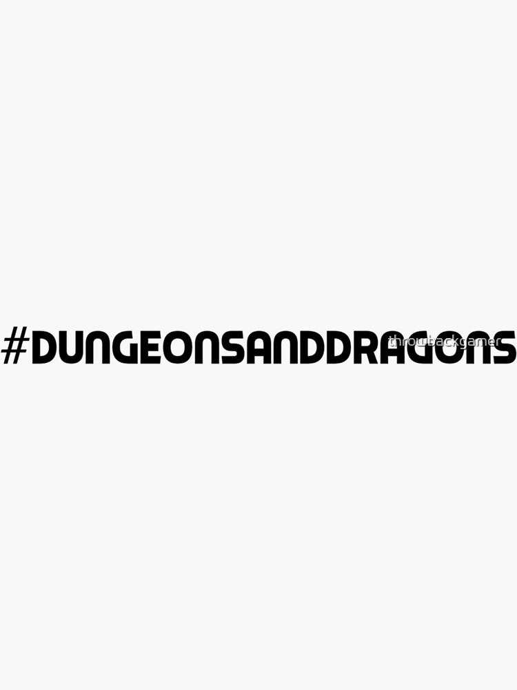 "DungeonsandDragons Hashtag Dungeons and Dragons DnD D&D Dungeon