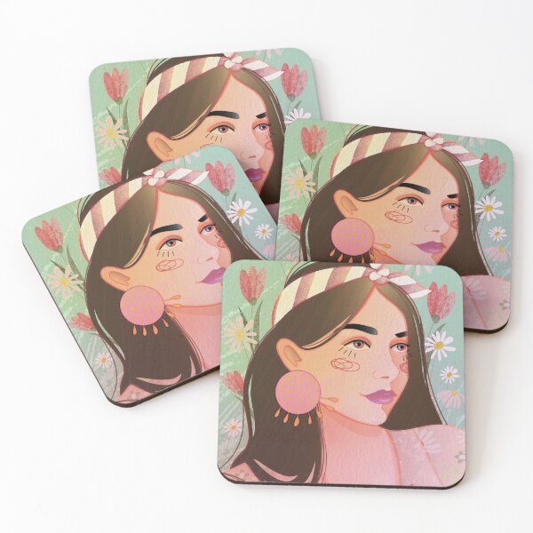 Item preview, A girl in a striped scarf. designed and sold by Kosinskaya.