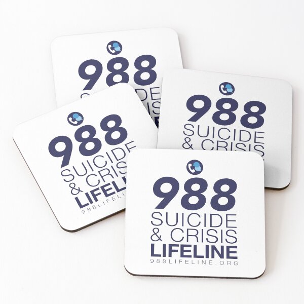 Item preview, 988 Suicide & Crisis Lifeline Art - Suicide Prevention Poster, Shirt, Hat, Sticker Decor designed and sold by Healthy Mind Art.