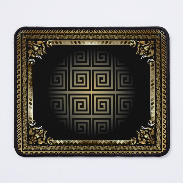 Item preview, Ornate Greek Keys Black Gold designed and sold by Yiorgos Designs.