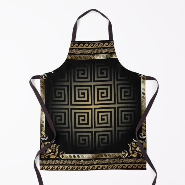 Item preview, Ornate Greek Keys Black Gold designed and sold by Yiorgos Designs.