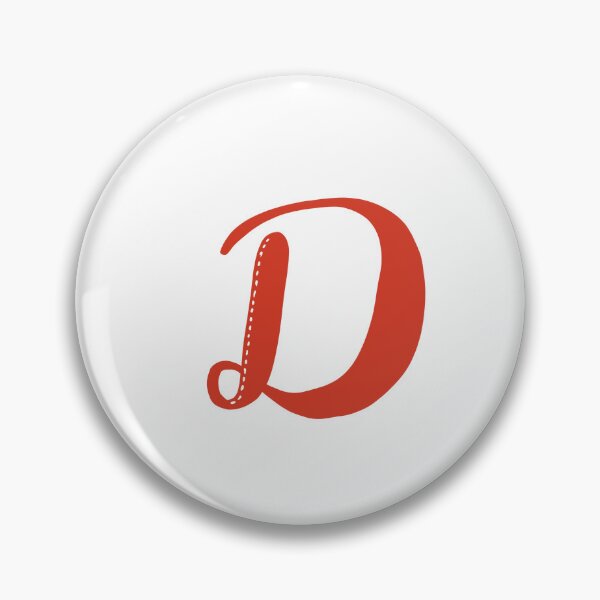 Item preview, Letter D Red initial monogram alphabet D capital designed and sold by Antique-Gifts.