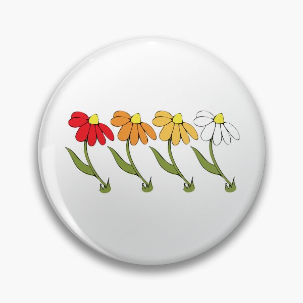 Item preview, Fall Daisy Illustration Autumn Ombre Colours Line Up designed and sold by AngelDawnDesign.