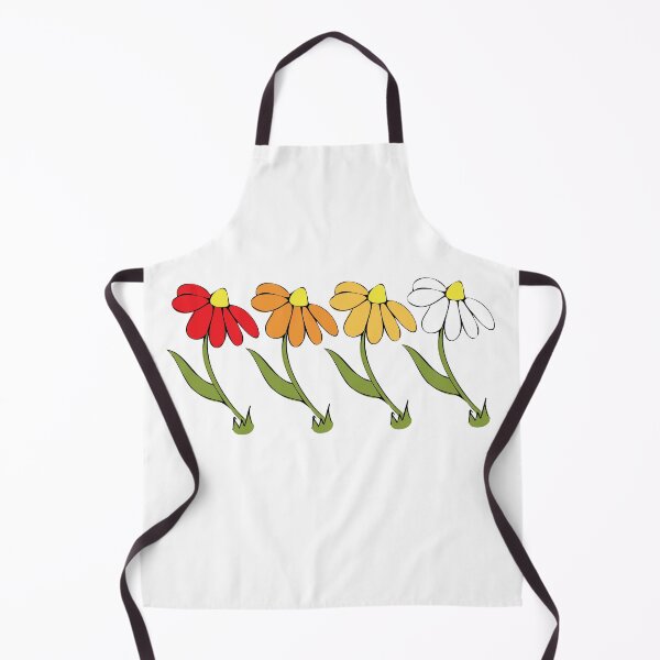 Item preview, Fall Daisy Illustration Autumn Ombre Colours Line Up designed and sold by AngelDawnDesign.