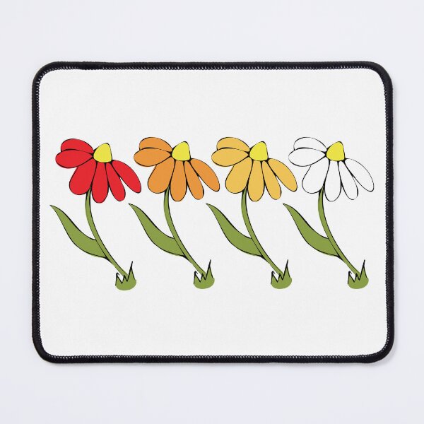 Item preview, Fall Daisy Illustration Autumn Ombre Colours Line Up designed and sold by AngelDawnDesign.
