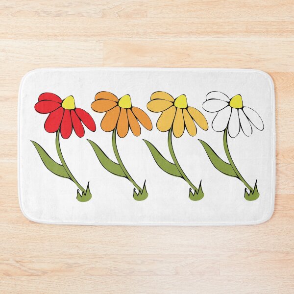 Item preview, Fall Daisy Illustration Autumn Ombre Colours Line Up designed and sold by AngelDawnDesign.
