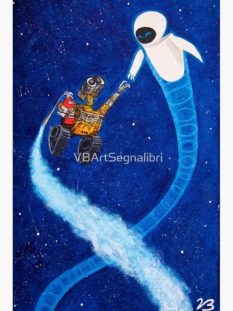 Wall-E and Eve canvas painting, 10x10, Brand new, Disney themed