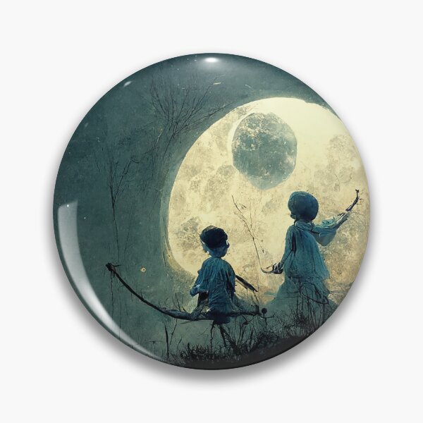 Item preview, Children playing at night designed and sold by Myriam Iart.