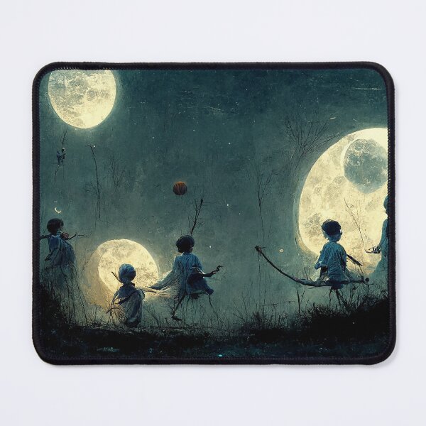 Item preview, Children playing at night designed and sold by Myriam Iart.