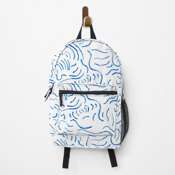 Item preview, Blue Squiggly Lines Pattern designed and sold by Joseph Bangsund.
