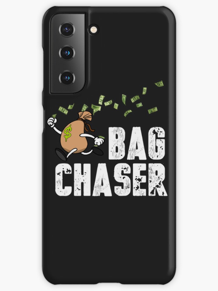 Bag Chaser Design with Black Text Sticker for Sale by ACEClanRust