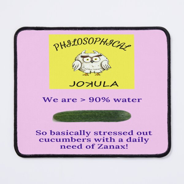 Item preview, "Jokula philosophical 8 cucumbers " blue designed and sold by skoumpourdides.