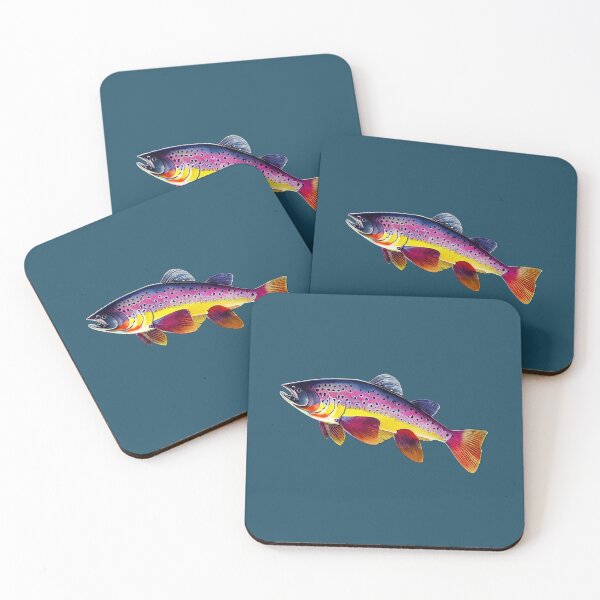 Item preview, Rainbow Trout Illustration designed and sold by ThePurpleMelon.