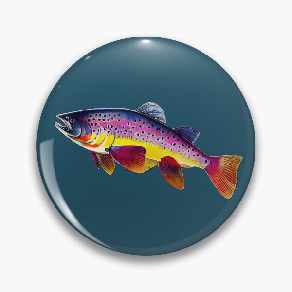 Item preview, Rainbow Trout Illustration designed and sold by ThePurpleMelon.