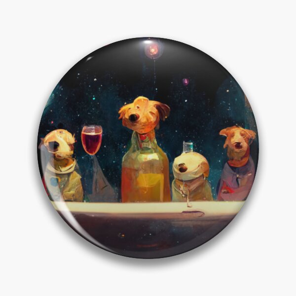 Item preview, Galactic Dog Wine Night designed and sold by Danielle Fay.