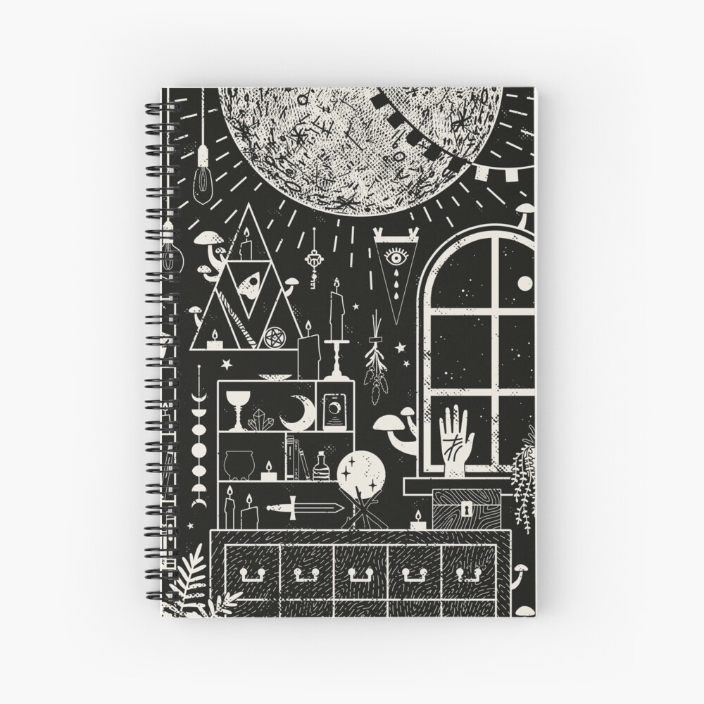 Moon Altar Spiral Notebook