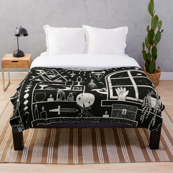 Moon Altar Throw Blanket